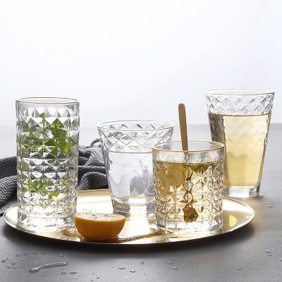 China Whiskey 300ml Viable Crystal Whiskey Glass Tumbler Cup For Drinking for sale