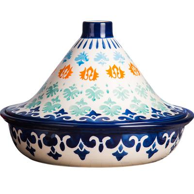 China Sustainable Molded Moroccan Enamel Tagine Pot Tagine Pot Cookware Set for sale