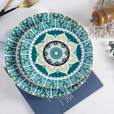 China Bohemia Disposable Ceramic Dish Plate Bohemia Dinner Set for sale