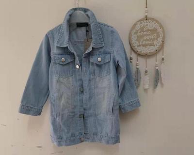 China Fashion Boys Girls Breathable Retail Denim Jacket Simple Spring And Autumn Long Sleeve Denim Boy Jeans Jacket for sale