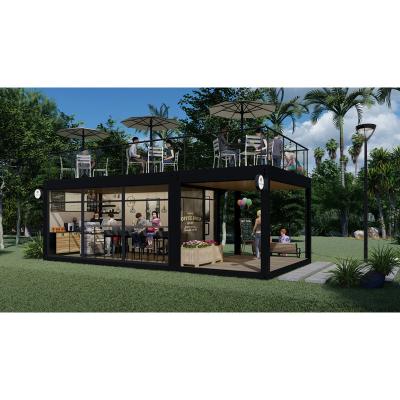 China Modern Container Houses Luxury Villa Modular Home Tourism Container Foldable Expandable Modern Expandable House for sale