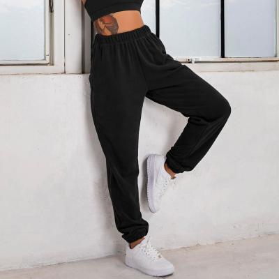 China Autumn And Winter New Plush Thickening Breathable Fashionable Leisure Women's Sports Jogger Pants for sale