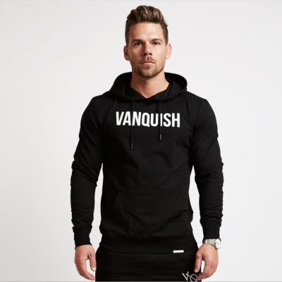 China Factory Direct Autumn High Quality Sports Breathable Printed Long Sleeve Black Drawstring Pullover Top Men's Hoodies for sale