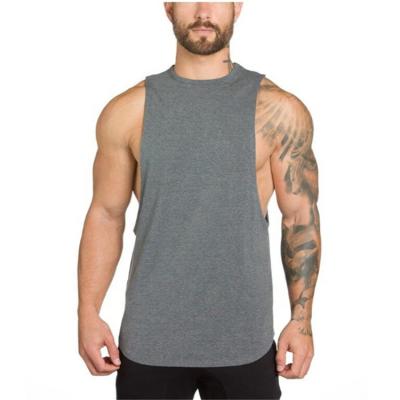 China Knitted Breathable High Quality Summer Blanket T-shirt Cotton Sleeveless Sports Invest Mens Tank Top for sale