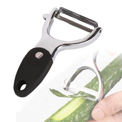 China Hot Sale Kitchen Accessories Tools Zinc Alloy Viable Fruit and Vegetable Peeler Manual Potato Peeler With Custom Logo for sale