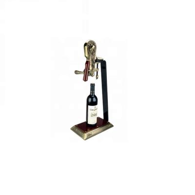 China Viable zinc alloy materials with chrome plating rabbit wine opener corkscrew for sale