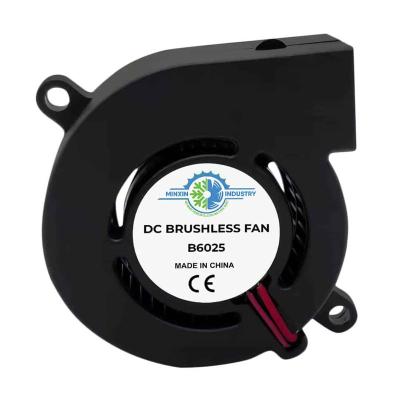 China 60x60x25mm High Pressure Laptop PC CPU CPU Cooling High CFM 12V 24V 48V High Pressure Industrial DC Fan Motor Blower Centrifugal Fan for sale