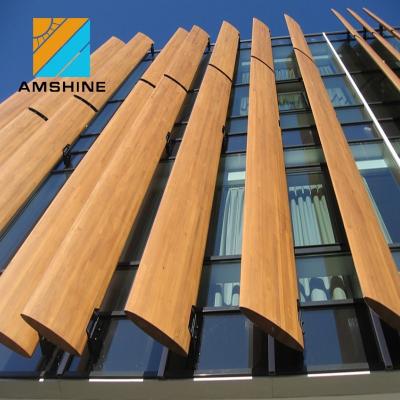 China Modern Aerofoil Aluminum Sun Canopies To Build Exterior Facade for sale