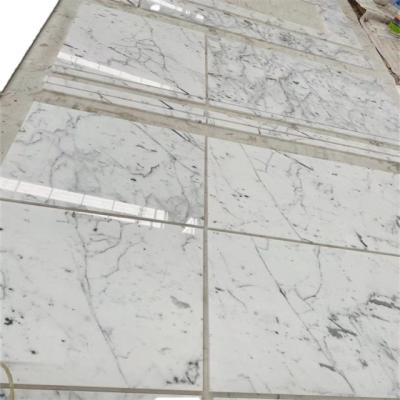 China Modern Bianco Carrara Tlies White Marble Cut To Fit Wall And Floor Prices for sale