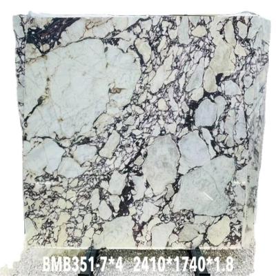 China Modern Purple Marble Caracata White and Purple Marble Base Texture White Natural Stone Marble Table for sale