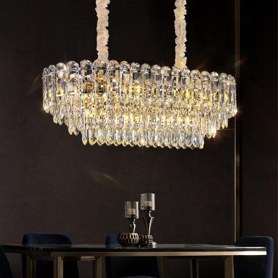 China Modern Luxury Style Residential Decoration Restaurant Villa Hotel Led Crystal Pendant Lamp for sale