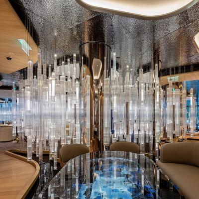 China Modern New Design Indoor Decoration Hotel Lobby Restaurant Custom Luxury Crystal LED Chandelier Light for sale