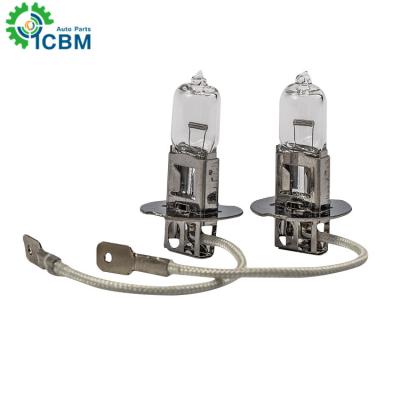 China Wholesale high quality quartz autolamp h3 24v/70w 1750lm UV glass auto halogen bulb for sale