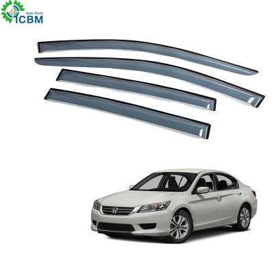 China Universal PMMA Acrylic Car Auto Deflector Sun Visor Vent Sun Rain Guard Chrome Window Shade for sale