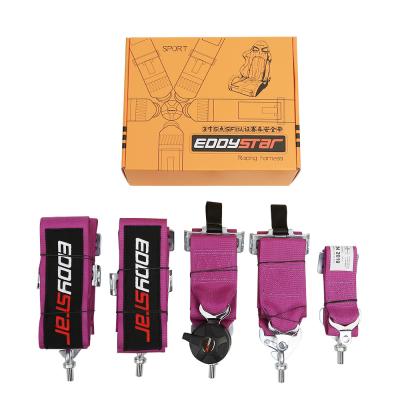 China EDDY Purple 5 Point Racing Seat Belt Harness SFI Certificate For Race Car for sale