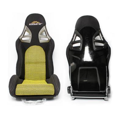 China EDDYSTAR Fiberglass Adjustable Racing Seat Easy Installation Racing Car Chair for sale