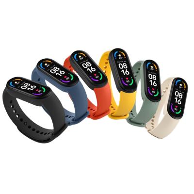 China Original Wifi Xiaomi NFC VERSION Heart Rate Monitor Fitness Tacker Color Screen Watchband MI Smart Band 6 for sale