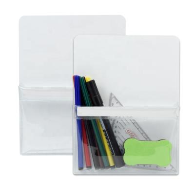 China Organized Plastic Pen Holder Magnetic Dry Erase Marker PVC for Teaching Pen Storage for sale