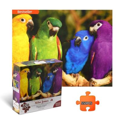 China Toy New Popular Promotional Rainbow Small Parrots Cartoon Sensory Creative School Learning Educational Toy Puzzle For Children for sale