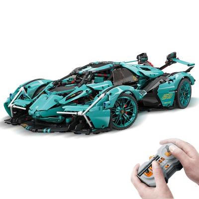 China Eco-friendly Non-Toxic RC 2.4G Electric Remote Control Stunt Drift Racing 4WD V12 Sports Car Lamborghin Model Legoi Children's Toys Building Racing Set for sale