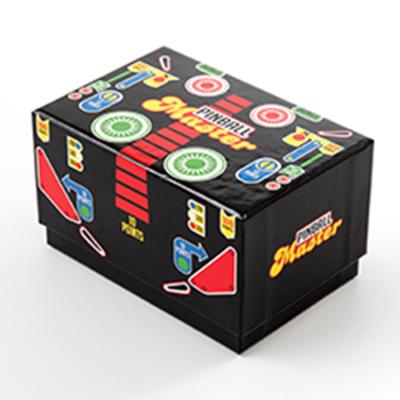 China Recyclable Custom Rigid Cardboard Black Poker Playing Tarot Cards Storage Box for sale