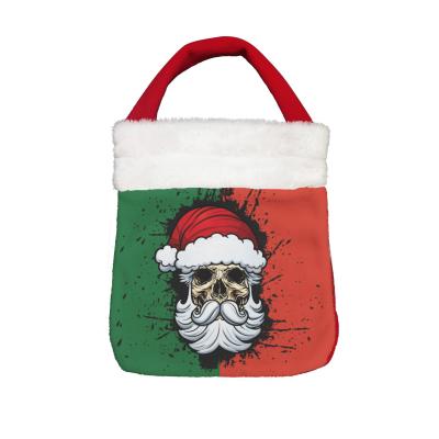 China Custom LOGO Merry Christmas Bag Santa Handbag Festival Decoration Product New Arrivals Christmas Gift Bag Eco-friendly Polyester Wholesale for sale