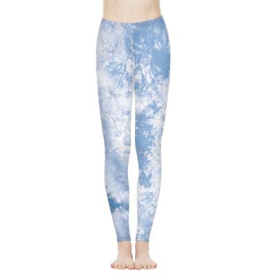 China New Design Breathable Tie-Dye Polynesian Printed Legging Women's Pants Wholesale Yoga Wear Outdoor Sports Stretch Fitness for sale