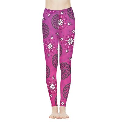 China Mandala Print Custom LOGO Wholesale Waist Stretch Yoga breathable wear plus size women's pants and pants yoga sets fitness women for sale