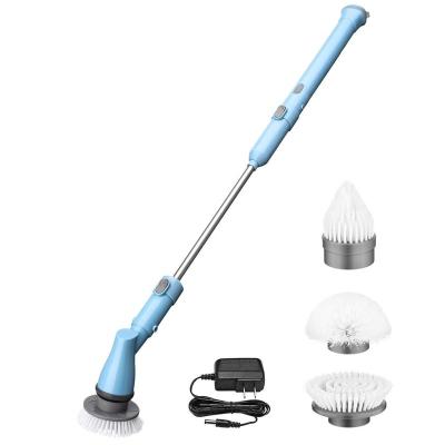 China Rechargeable Rotating Scrubber Brush Sustainable Cordless Cleaning Electric Scrubber Scrubber With Tube In Toilet Floor Room for sale