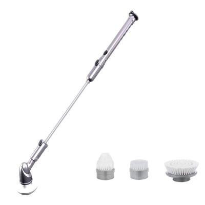 China Durable Waterproof Rotating Scrubber Cordless Household Cleaning Scrubber Sweep Electric Rotating Bathroom Cleaning Brush Cleaning for sale