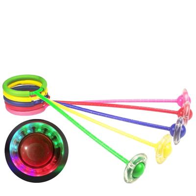 China Sports Toy Children's Ring Bounce Ball Light Dancing Fitness Bounce Ball Spinning Jump Ring One Leg Swing Ball Flash Ball for sale