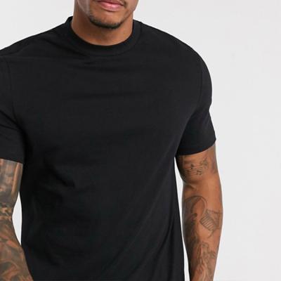 China Viable OEM Customized High Quality 210Gsm Bulk T-Shirts Branded Drop Shoulder Muscle Over Waist Fit T Shirt for sale