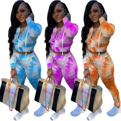 China Breathable Casual Set Women Fall Sets Zipper Yoga And Gym Hoodie Sports Fall Clothing For Women Two Piece Set for sale