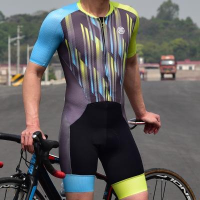 China Team Race Summer Short Sleeve Skin Pro Cycling Cycling Tank Top Custom Made One-Piece Suit Men's Cycling Tank Top for sale