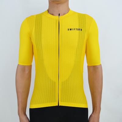 China SWIFTOFO OEM ODM Sublimation Bike Cycling Jersey Breathable Quick Dry Yellow Clothing Custom Men Cycling Tank Top for sale