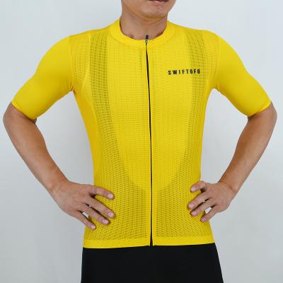 China Square Color Antibacterial Yellow Design SWIFTOFO High Quality Breathable Clothes And Very Breathable Grid Cycling Bike Shorts Tank Top for sale