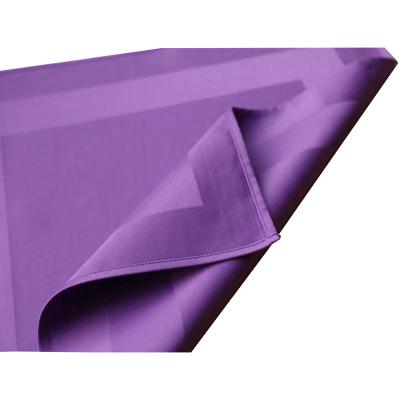 China LIBOSA Washable Hotel Used Square Solid Colors Cotton Dinner Napkins With Satin Band for sale