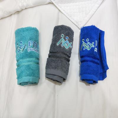 China Wholesale Colorful Embroidery QUICK DRY High Quality Plain Face Towels 100% Cotton Hotel Hand Towel for sale