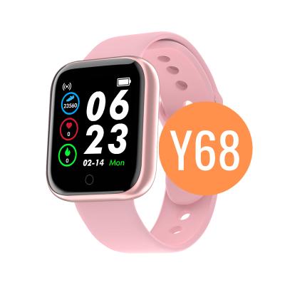 China Y68 D20 pro touch screen smart reloj watch d20 y68 y68 smart watch for sale