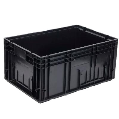 China Solid Box Feature and Apparel Use ESD Plastic Crate Recyclable Industrial Storage Carrying Box Cases for sale