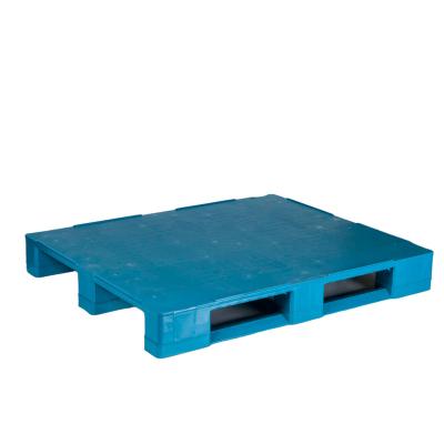 China ZS-T1210H Single Faced 4 Way Recycle HDPE Material Stackable Injection Plastic Pallets Eco-friendly For Factory Warehouse Use for sale