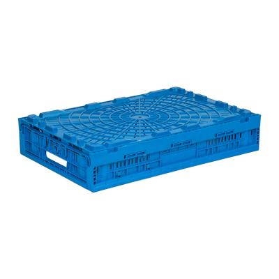 China Customized Color Plastic Fruit Vegetable Eco-Friendly Folding Crates Making Factory Wholesale Folding Storage Moving Box Manufacturer for sale