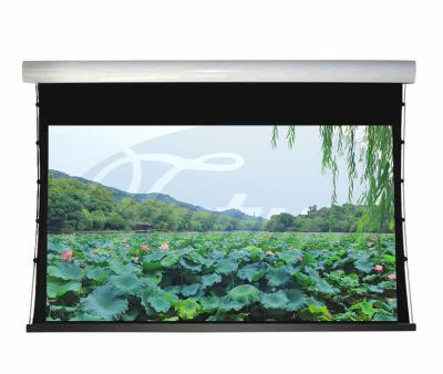 China Electric Black Grid 100 Inch 16:9 ALR Laser Projection Screen for sale