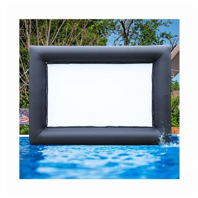 China Flexible 20 Feet Blow Up Projector Screen Outdoor Movie Home Theater Screen - Includes Inflation Fan, Tie Downs & Storage Bag for sale