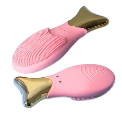 China 2021 Acne Treatment Silicone Face Cleaner Brush Hot Selling Portable Facial Cleansing Brush Silikonreiniger for sale