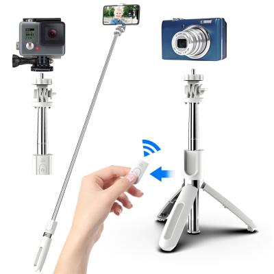 China Portable ABS+Stainless steel+PCBA Stick Aluminum Alloy Selfie Tripod Selfie Stick Mini Extendable Monopod Stand For Phone Camera for sale