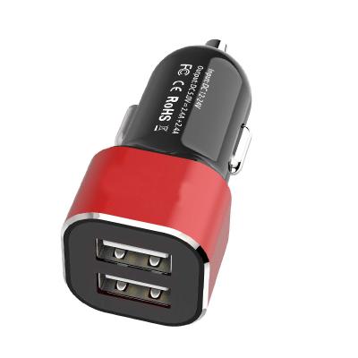 China Car Charging DC 12V-24V Dual USB Port Wall Car Charger Car USB Power Outlet for sale