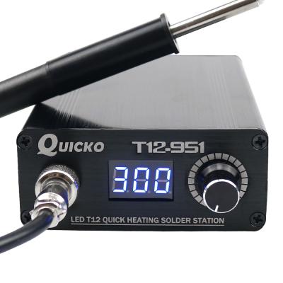 China Electronic Soldering T12-951 LED Digital Soldering Iron Station T12 New Version Soldering Repair Tools With P9 Black Handle T12-951 for sale