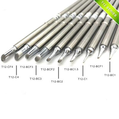 China FORM C Series T12-CF4 T12-C4 BCF3 BC3 T12-BCF2 BC2 T12-BC1.5 C1 BCF1 BC1 Soldering Iron Tips For Soldering FX951 952 956 T12-C Series for sale