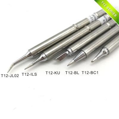 China 5Pcs/SET T12-ILS T12-JL02 T12-BL T12-BC1 T12-KU Phone Repair Soldering Iron Tips T12 Series For Rework Soldering Station FX-951 for sale